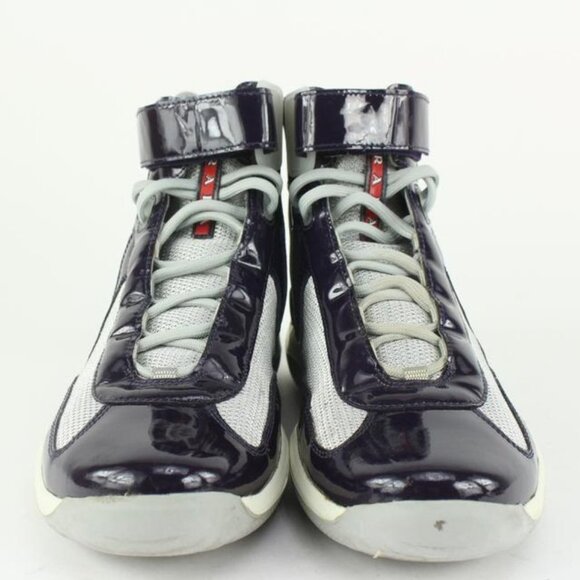 Prada Men\'s 10 US Cup Patent Leather Vernice Bike Sneaker 4T0341 main image 9